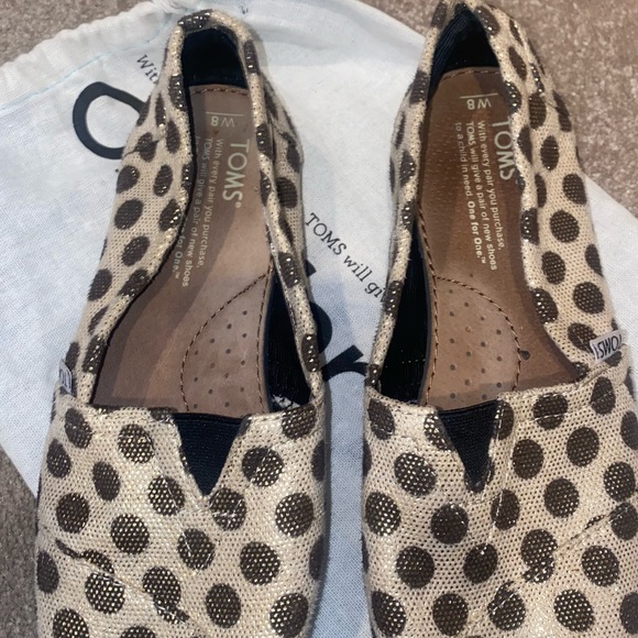 TOMS Women's Polka Dot Slip on 🌵8 - Picture 4 of 5